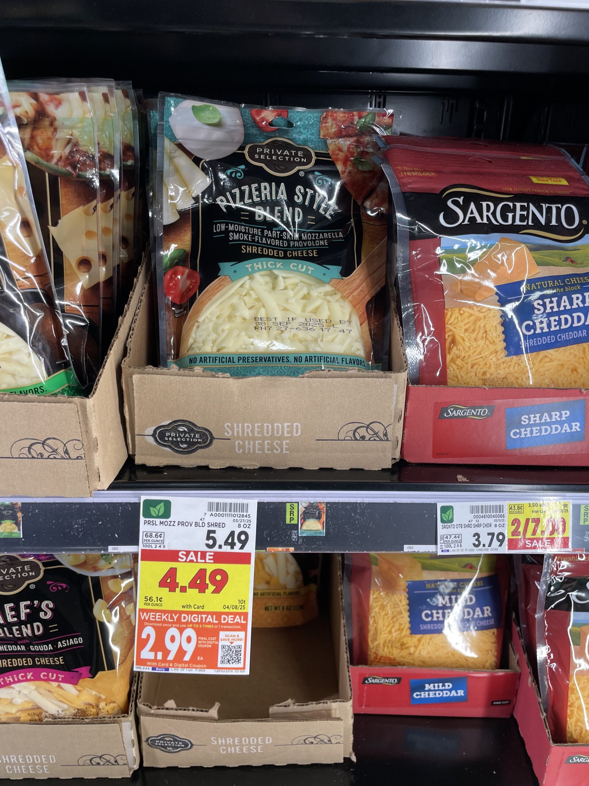 Private Selection Cheese Chunks, Shreds and Slices as low as $2.99 ...