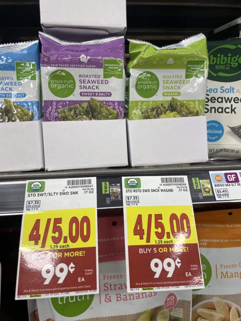 simple truth seaweed snacks kroger shelf image (2)