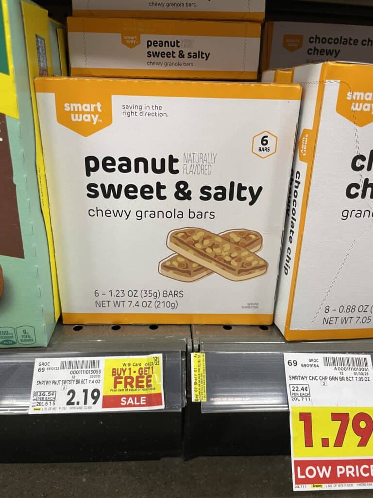 smart way granola bars kroger shelf image