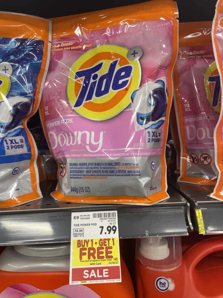 tide or downy kroger shelf image (1)