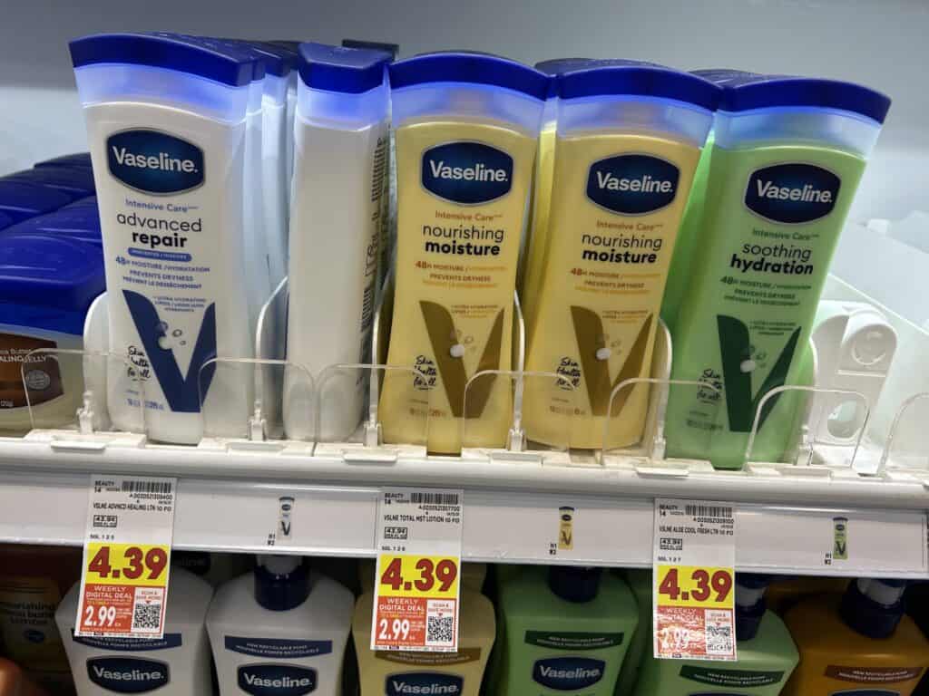 vaseline lotion kroger shelf image