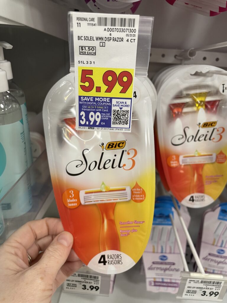BIC Disposable Razors Kroger Shelf Image 