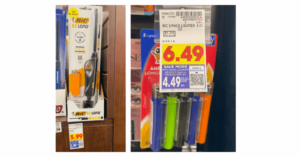 BIC Lighters Kroger Shelf Image