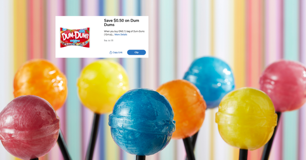 Dum Dums Lollipops Kroger Digital Coupon