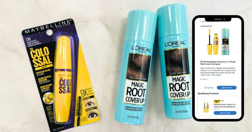 L'Oreal Paris and Maybelline Kroger Digital Coupon