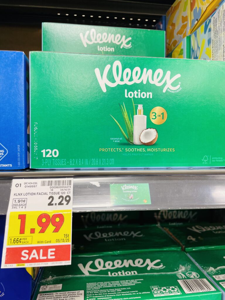 kleenex kroger shelf image