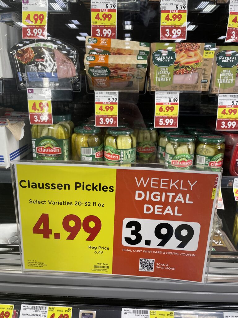 Claussen Pickles Kroger Shelf Image