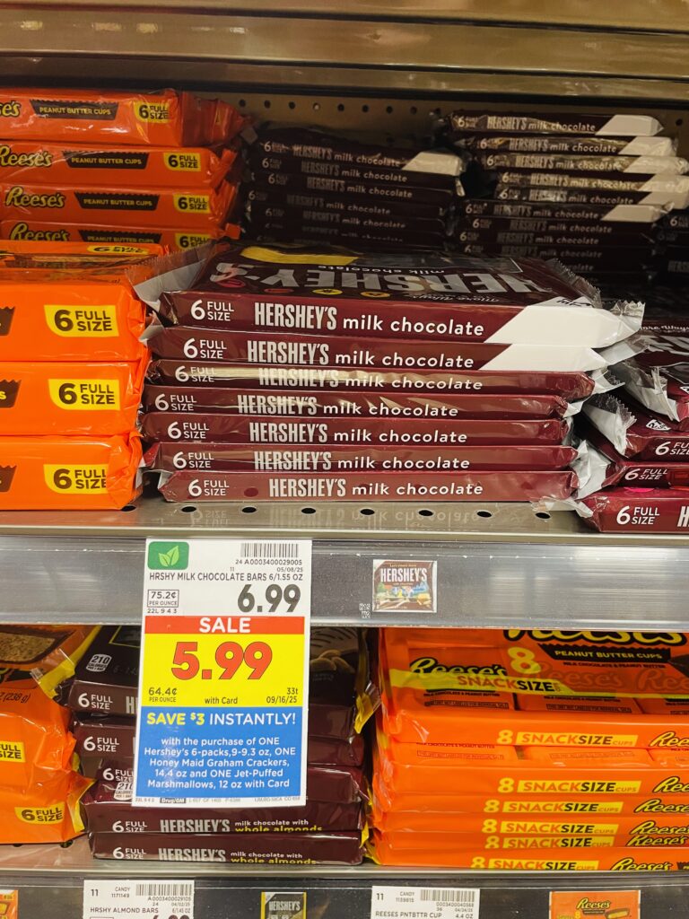 S'mores bundle honey maid graham crackers, jet-puffed marshmallows and hershey bars kroger shelf image