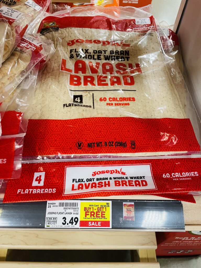 Joseph's Lavash and Pita Bread Kroger Shelf Image