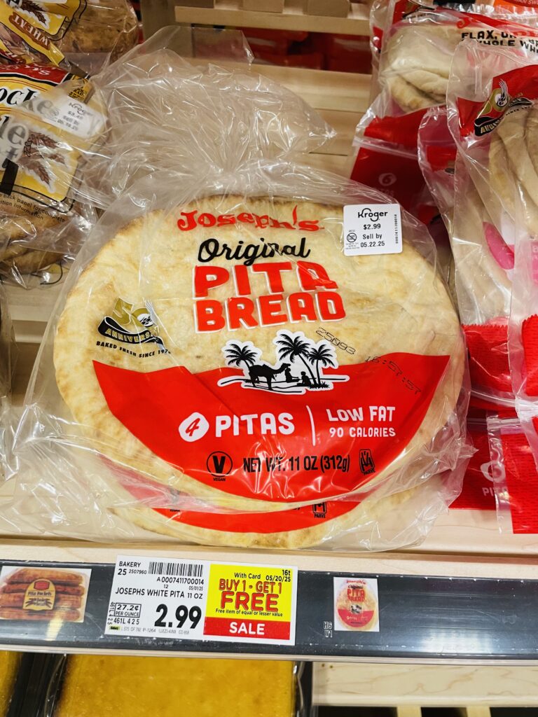 Joseph's Lavash and Pita Bread Kroger Shelf Image