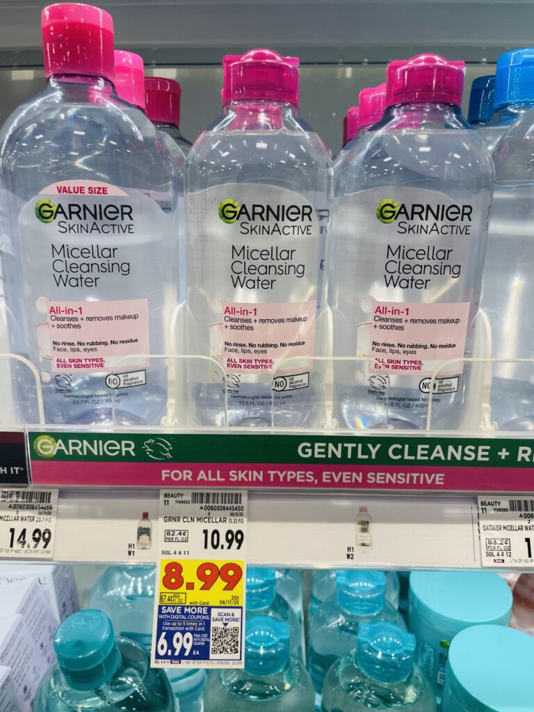 Garnier Micellar Water Kroger Shelf Image