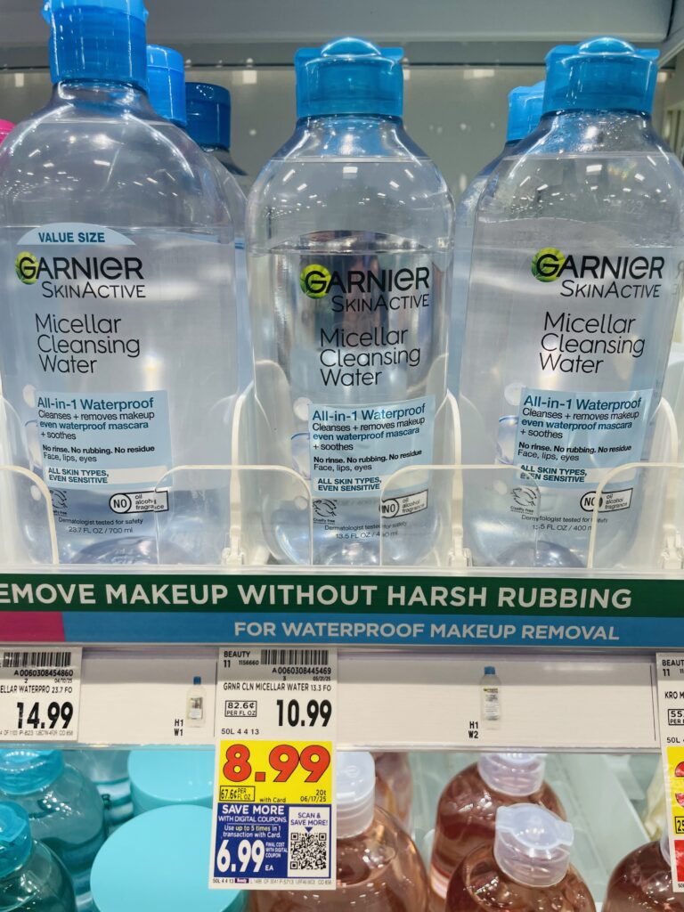 Garnier Micellar Water Kroger Shelf Image