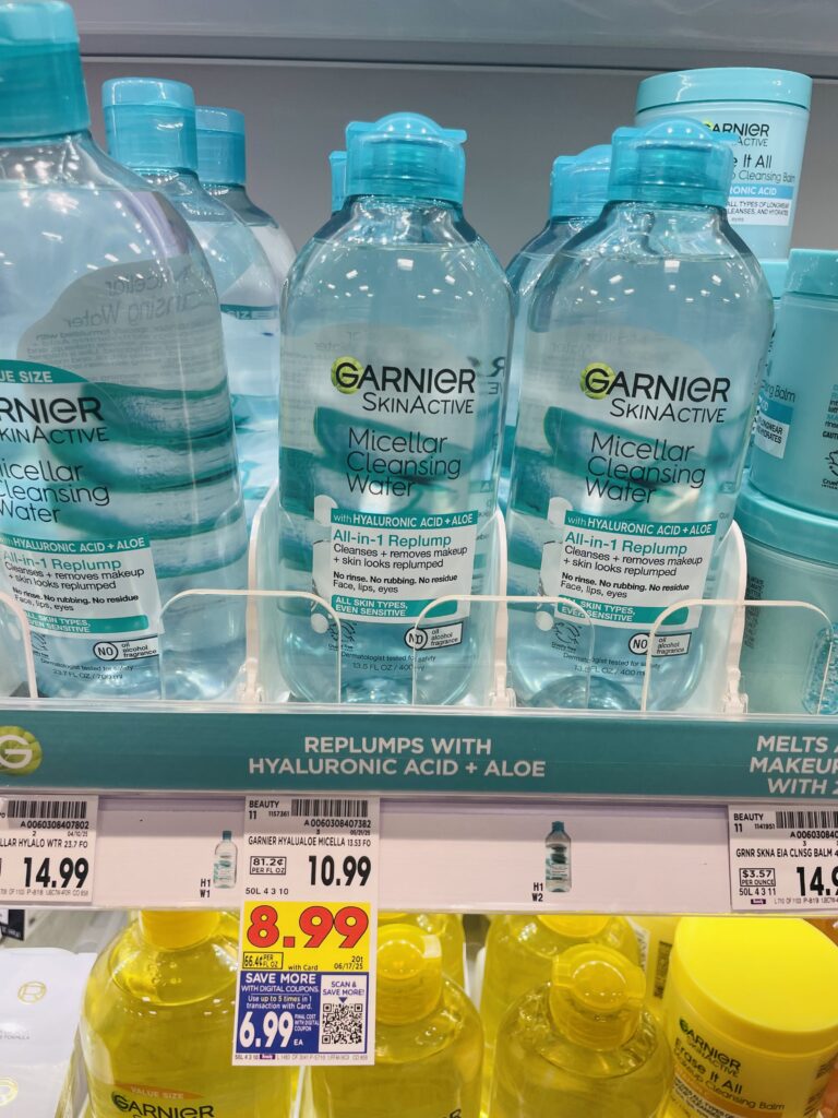 Garnier Micellar Water Kroger Shelf Image