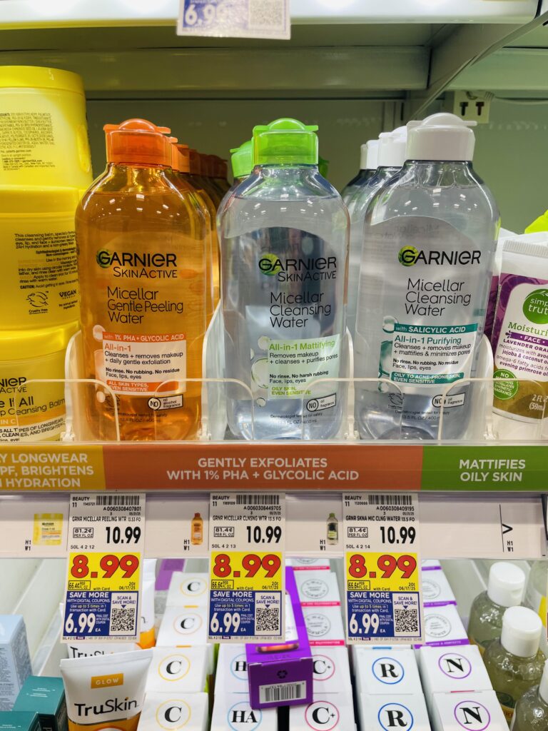 Garnier Micellar Water Kroger Shelf Image