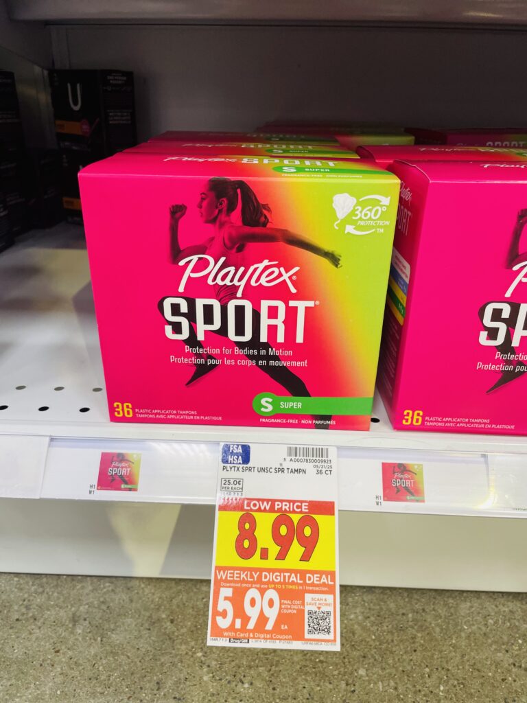 Playtex Sport Tampons Kroger Shelf Image