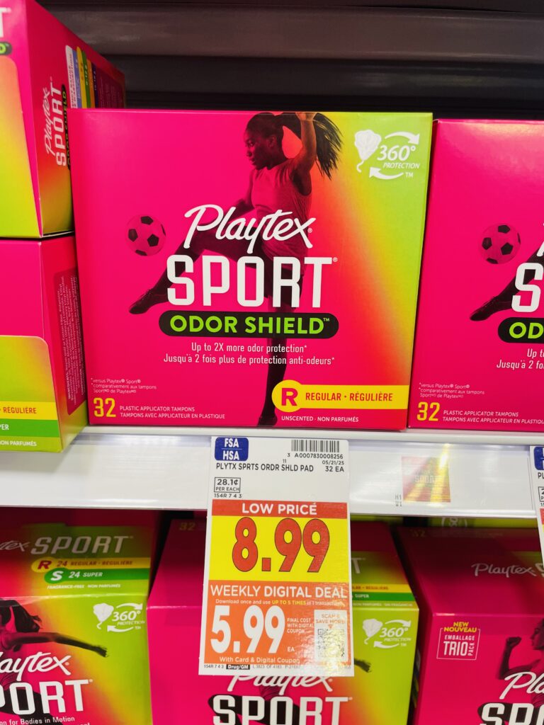 Playtex Sport Tampons Kroger Shelf Image