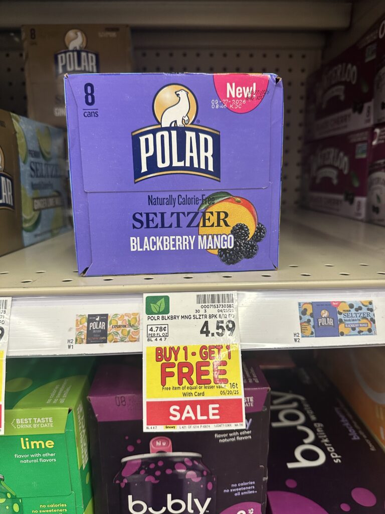 Polar Seltzer Water Kroger Shelf Image 