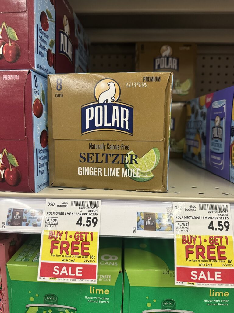Polar Seltzer Water Kroger Shelf Image 