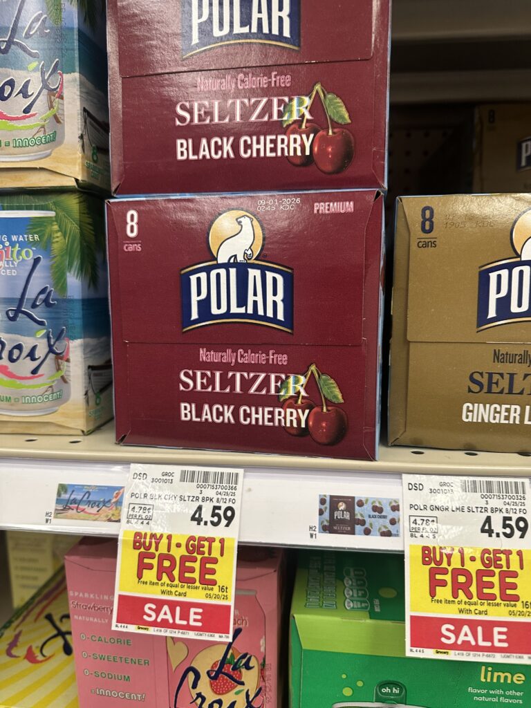 Polar Seltzer Water Kroger Shelf Image 