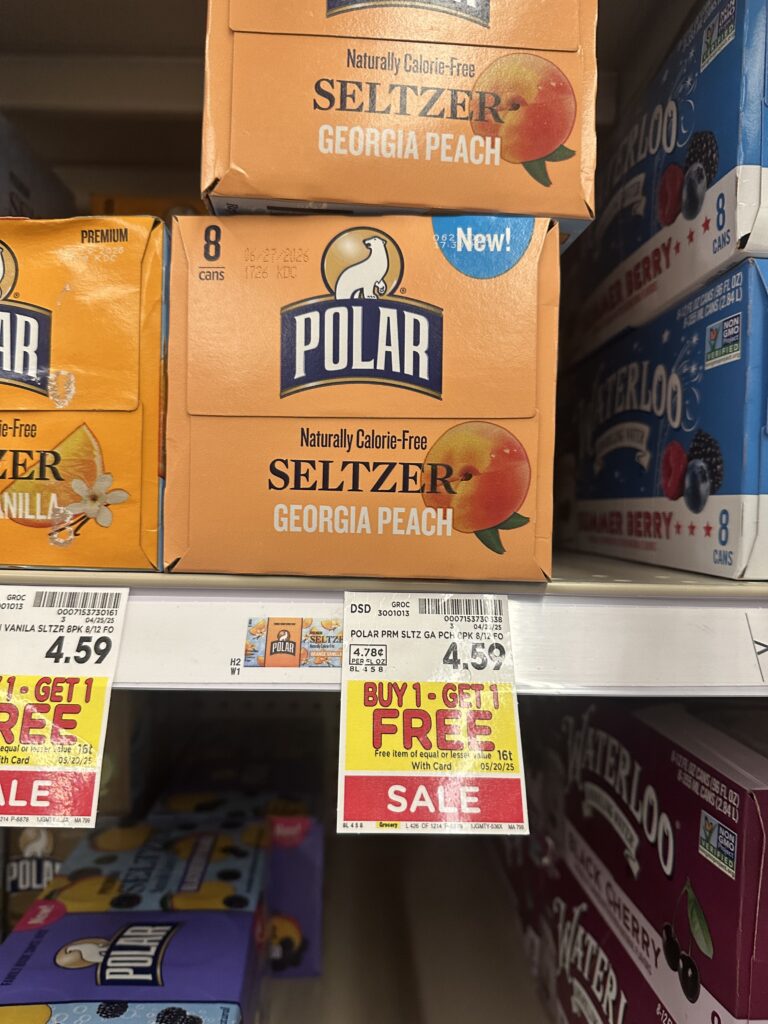 Polar Seltzer Water Kroger Shelf Image 