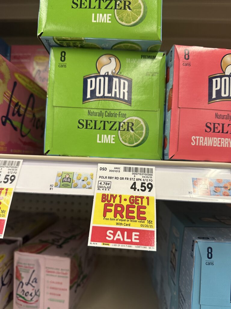 Polar Seltzer Water Kroger Shelf Image 