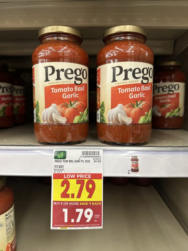 Prego Pasta Sauces and Alfredo Kroger Shelf Image 