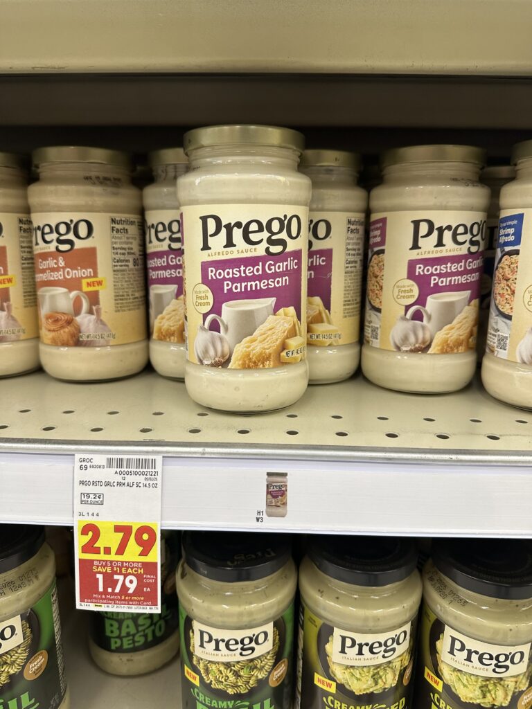 Prego Pasta Sauces and Alfredo Kroger Shelf Image 