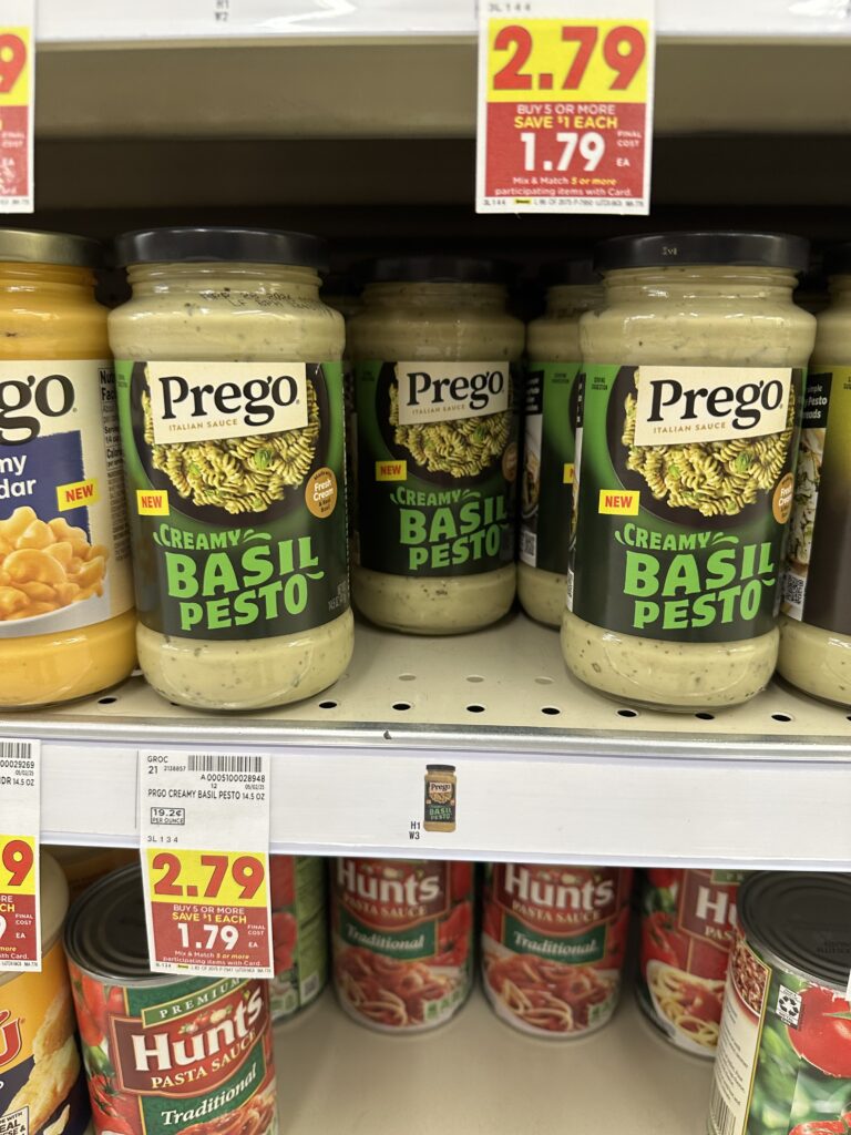 Prego Pasta Sauces and Alfredo Kroger Shelf Image 