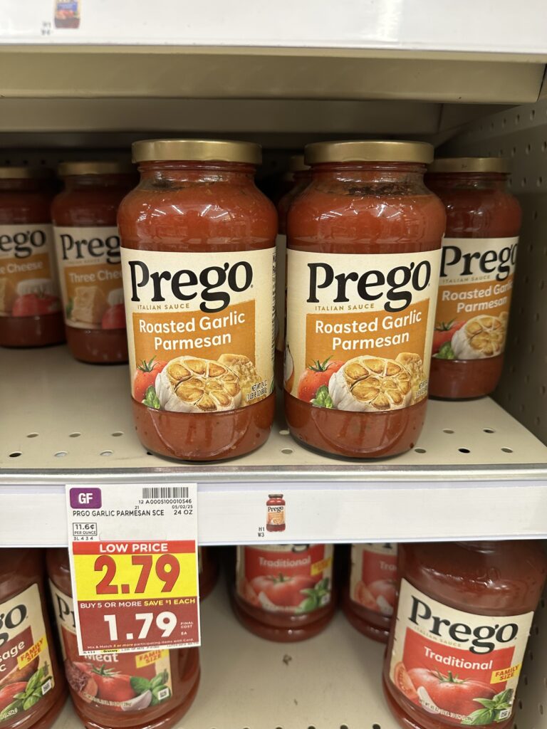 Prego Pasta Sauces and Alfredo Kroger Shelf Image 