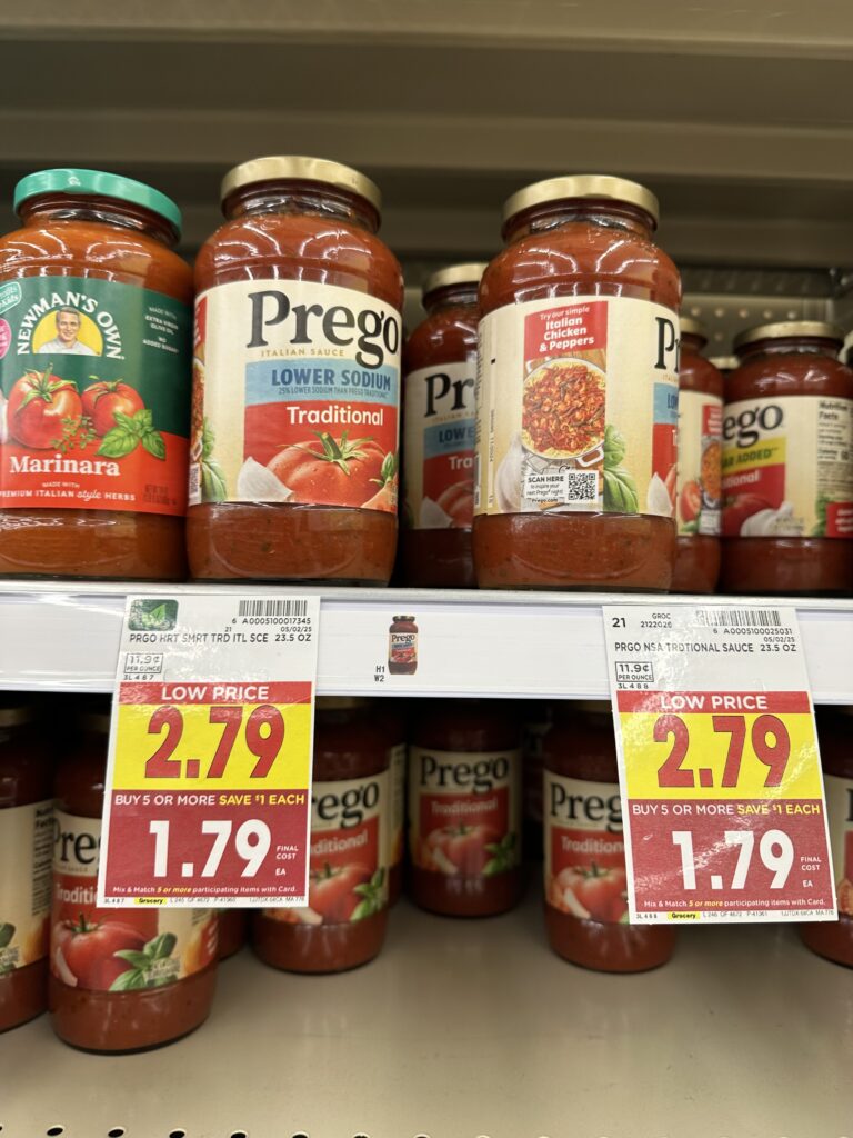 Prego Pasta Sauces and Alfredo Kroger Shelf Image 