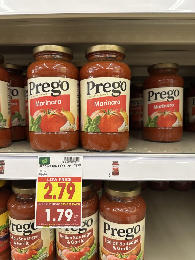 Prego Pasta Sauces and Alfredo Kroger Shelf Image 