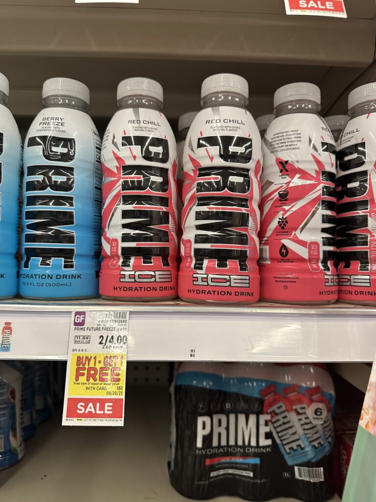 Prime Hydration Kroger Shelf Image 