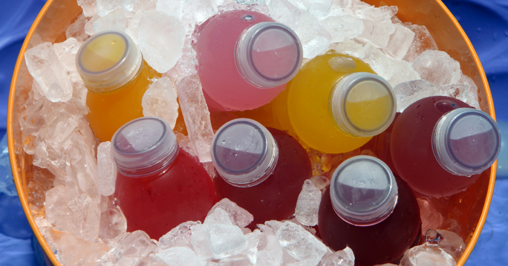 sparkling ice and powerade