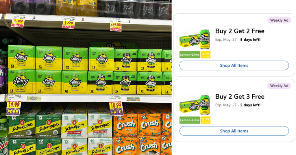 Starry kroger shelf and price image