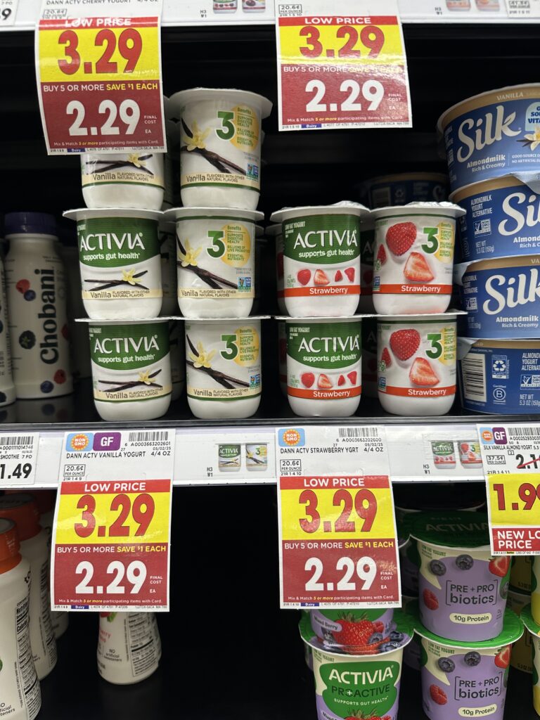 activia yogurt kroger shelf image (1)