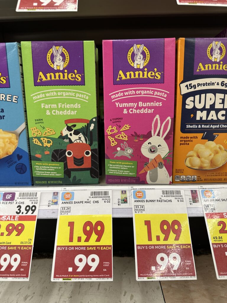 annie's mac and cheese kroger shelf image (2)