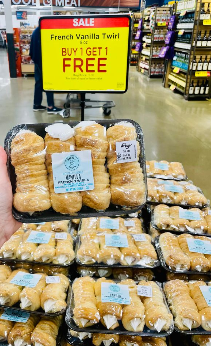bakery fresh goodness french twirls kroger shelf image