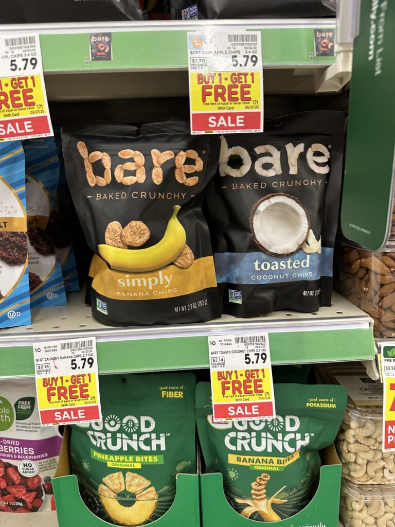 bare fruit chips kroger shelf image (1)