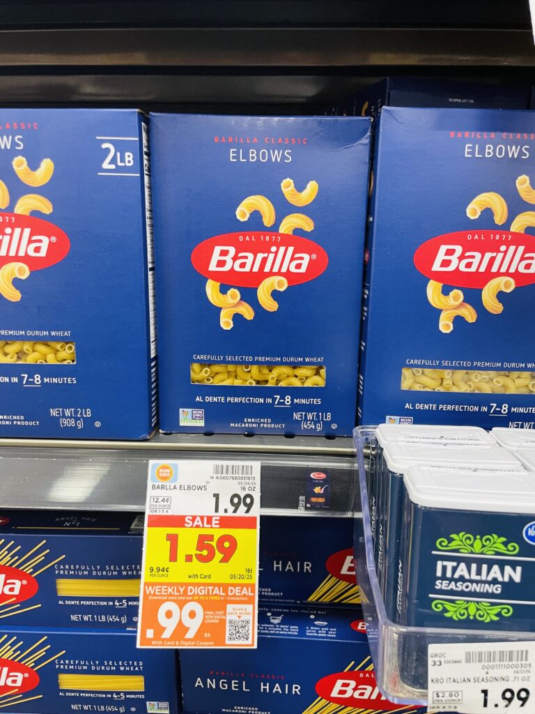 barilla pasta kroger shelf image (1)