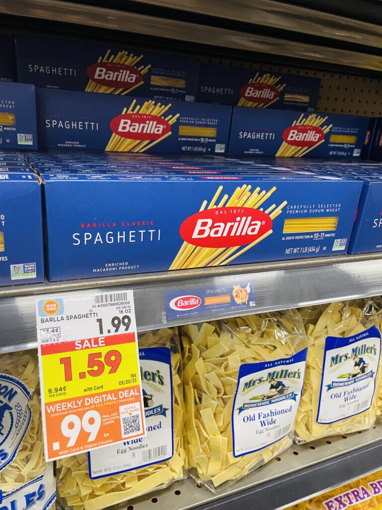 barilla pasta kroger shelf image (1)