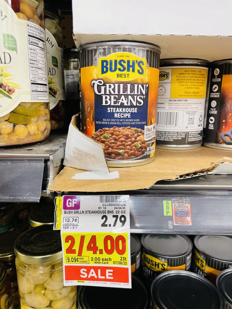 bush's best beans kroger shelf image (1)