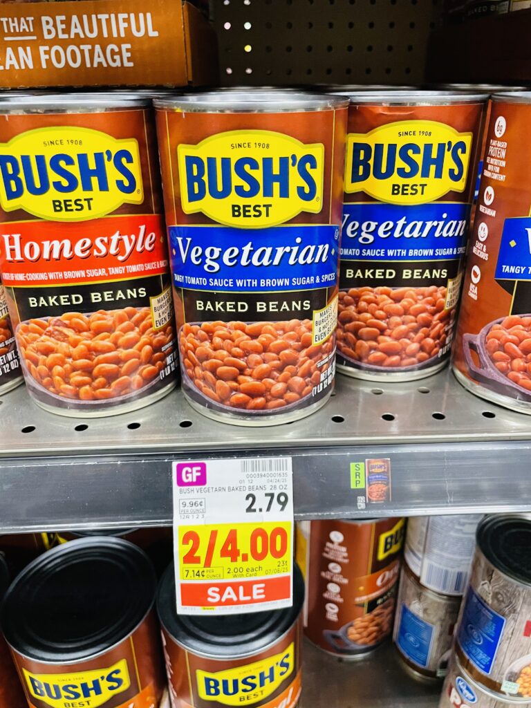 bush's best beans kroger shelf image (1)
