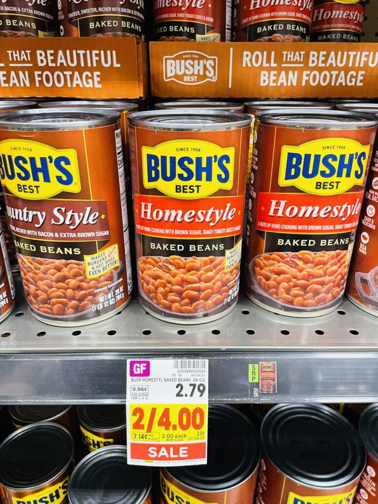 bush's best beans kroger shelf image (1)