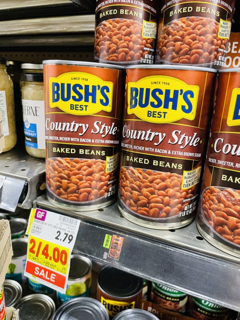 bush's best beans kroger shelf image (1)