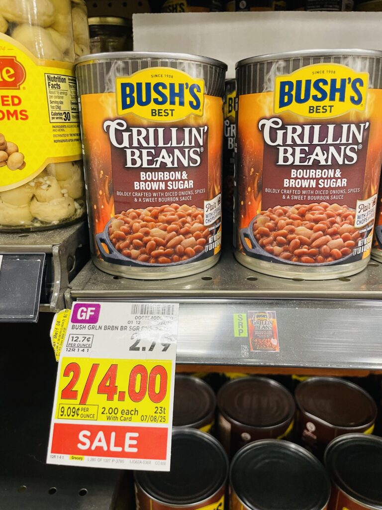 bush's best beans kroger shelf image (1)
