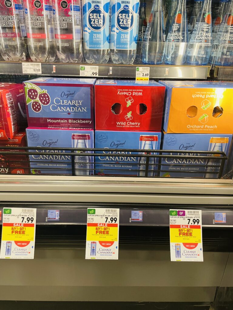 clearly canadian kroger shelf image