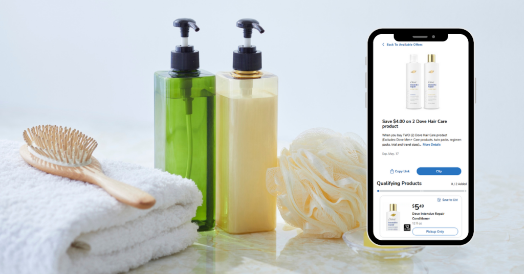 dove shampoo and conditioner digital
