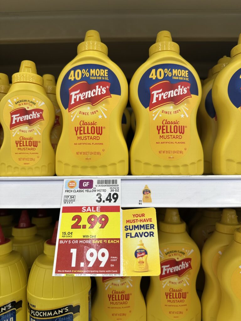french's mustard kroger shelf image