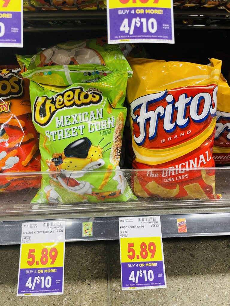 fritos, cheetos and lays kroger shelf image (12)