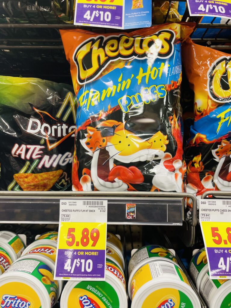 fritos, cheetos and lays kroger shelf image (12)